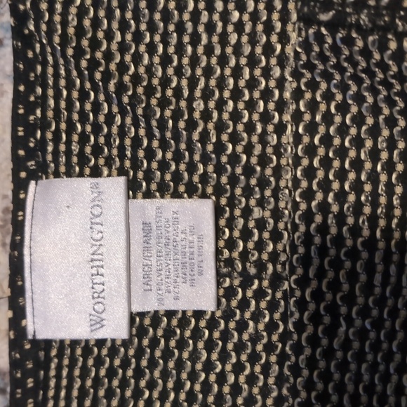 Worthington size large polkadot tank top cropped like new - Picture 3 of 3